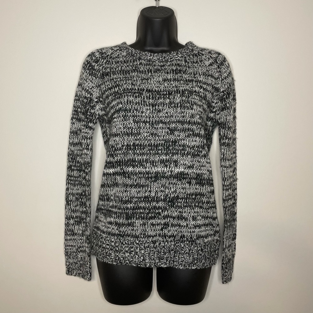 Black and White Knitted Sweater